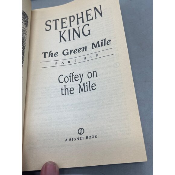 The green mile books Stephen King paperback 1996 English 3 books READ - Picture 9 of 11